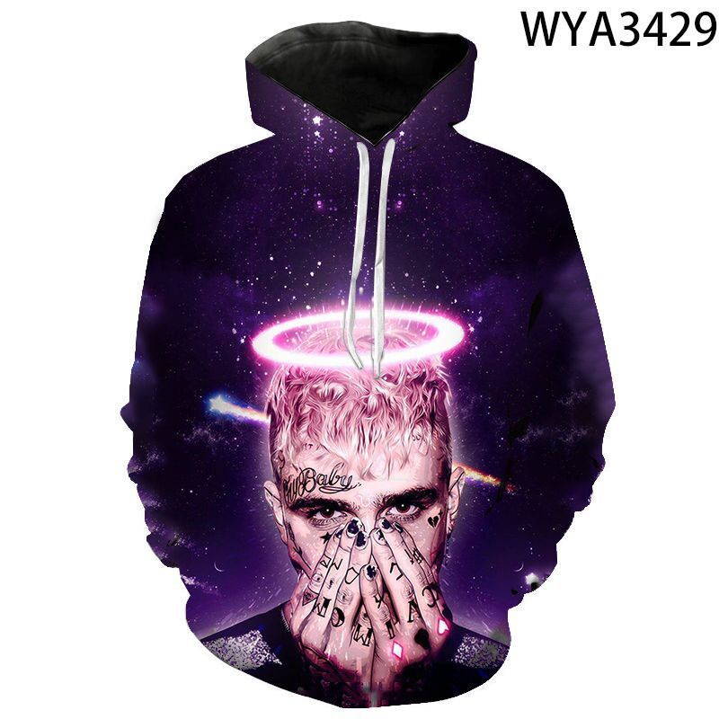 3D digital printing street fashion clothing pullover hoodie