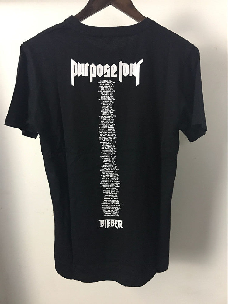 Letter Printing Couple Short-Sleeved T-Shirt Men