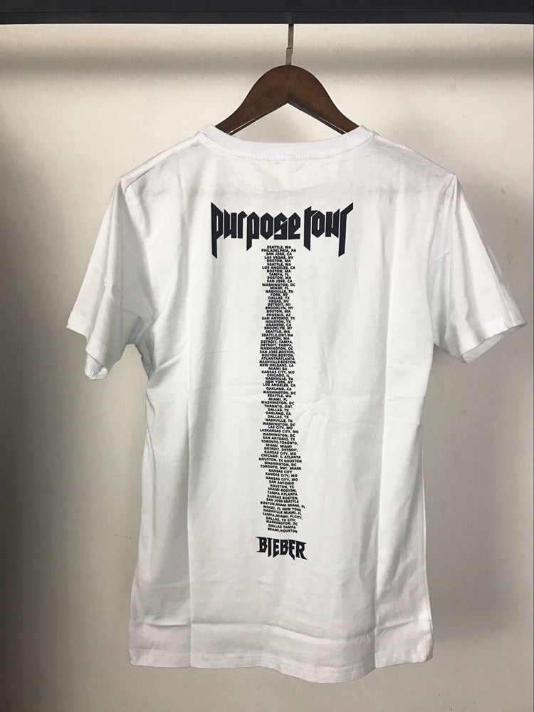 Letter Printing Couple Short-Sleeved T-Shirt Men