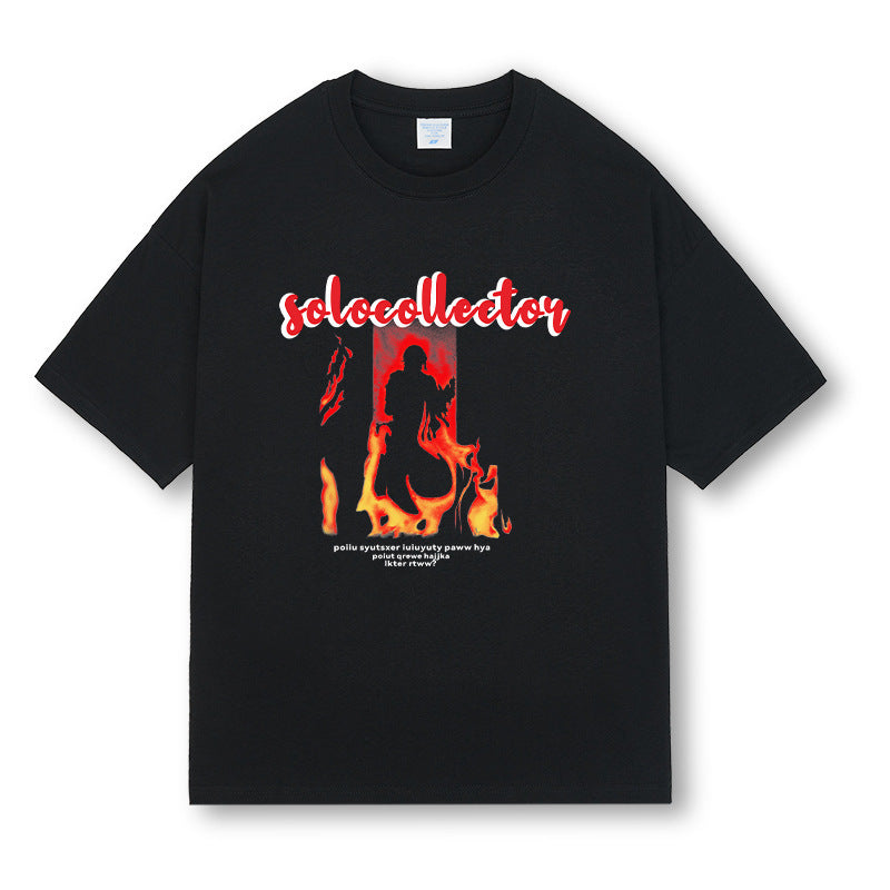 Loose Half Sleeve Fashionable T-shirt Men