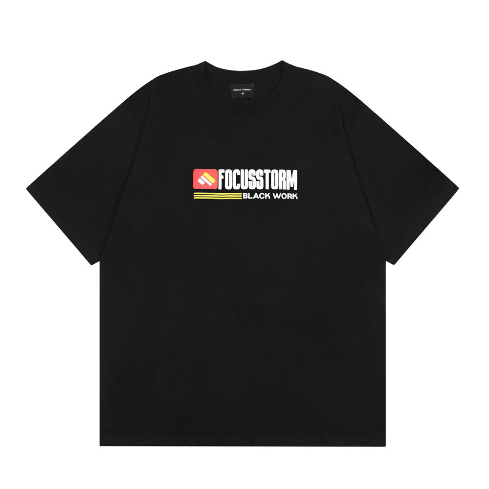 Foam Letter Print Short-sleeve T-shirt Men