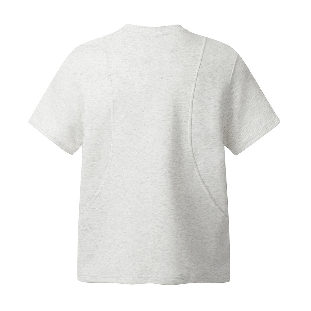Split Stitching Pocket Short Sleeve T-shirt Men