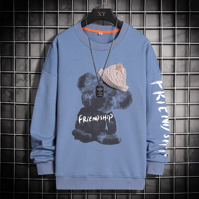 New Loose Couple Wear Trendy Long Sleeve T-Shirt Spring And Autumn Thin Top Clothes