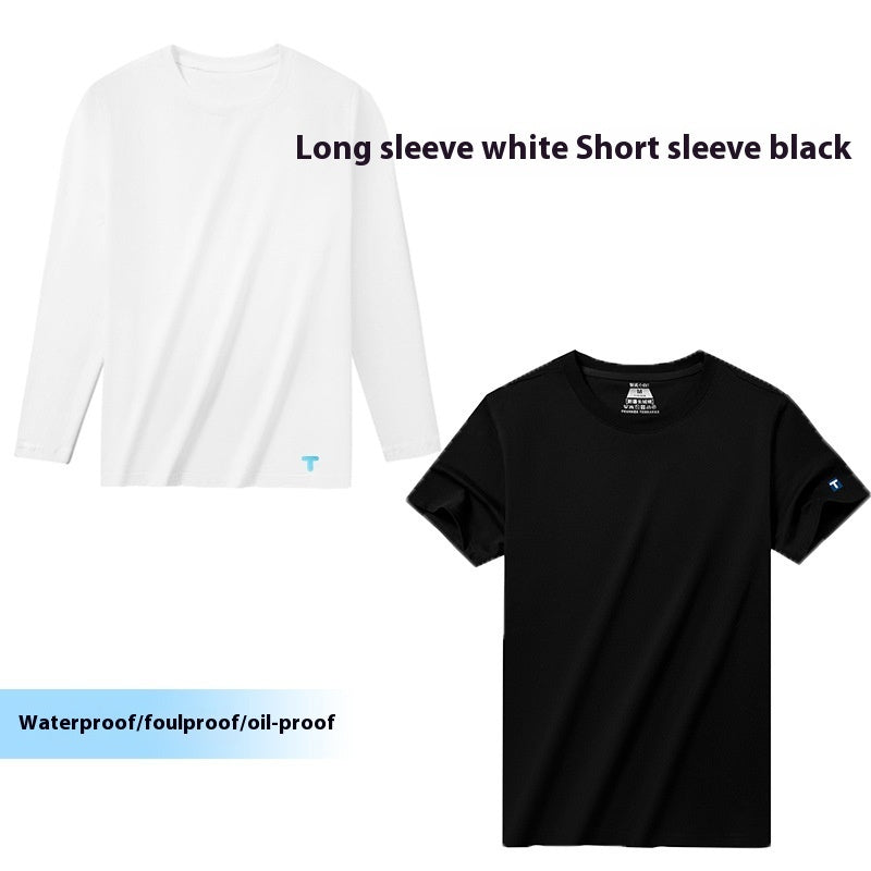 Xinjiang Cotton Solid Color Antifouling T-shirt Men