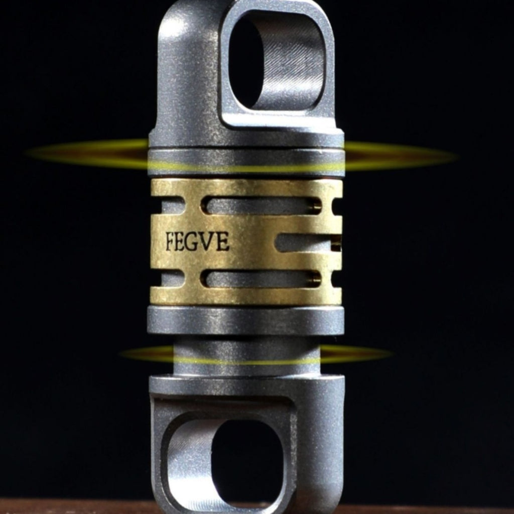 Titanium Inlaid Copper Titanium Alloy Quick Release Buckle Keychain