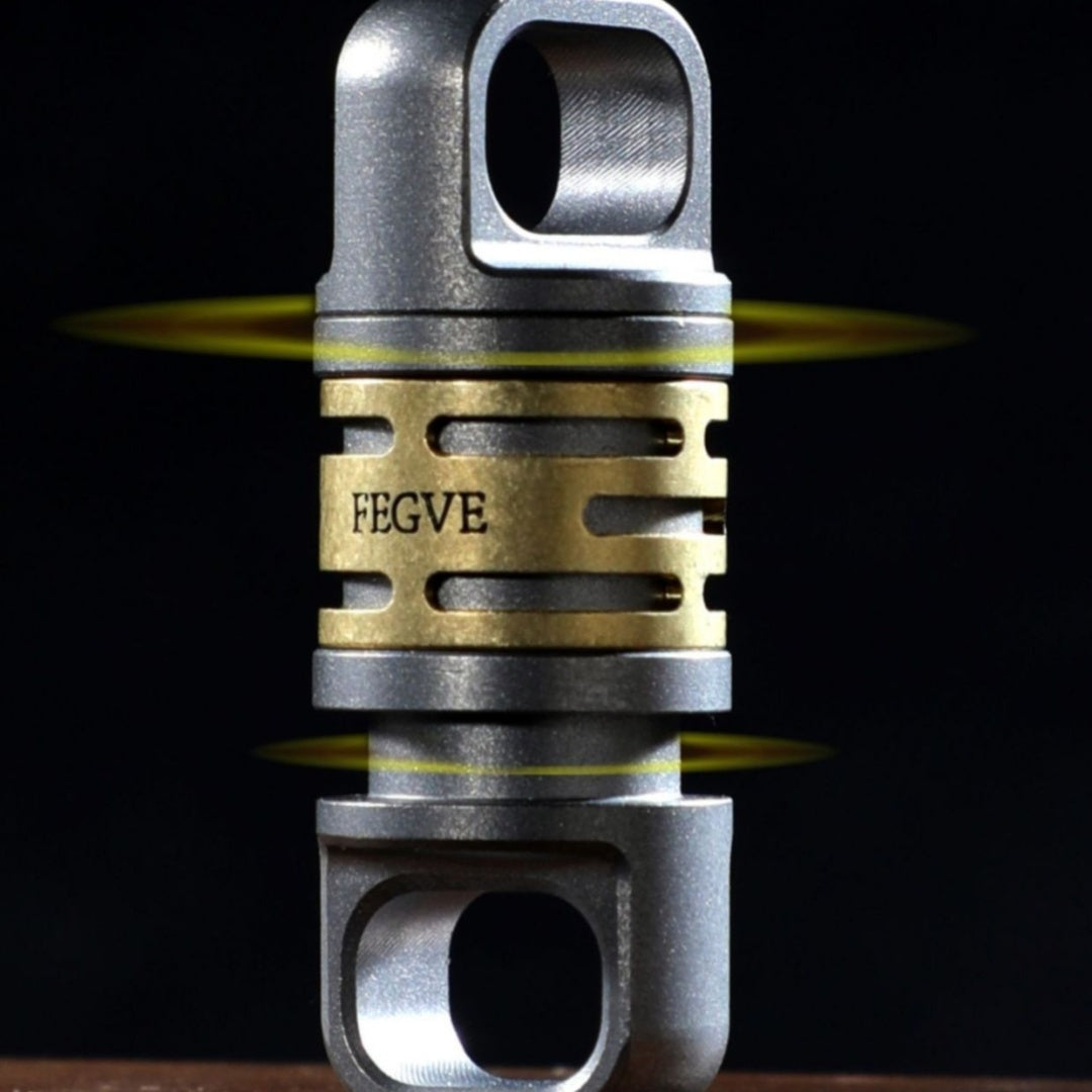 Titanium Inlaid Copper Titanium Alloy Quick Release Buckle Keychain