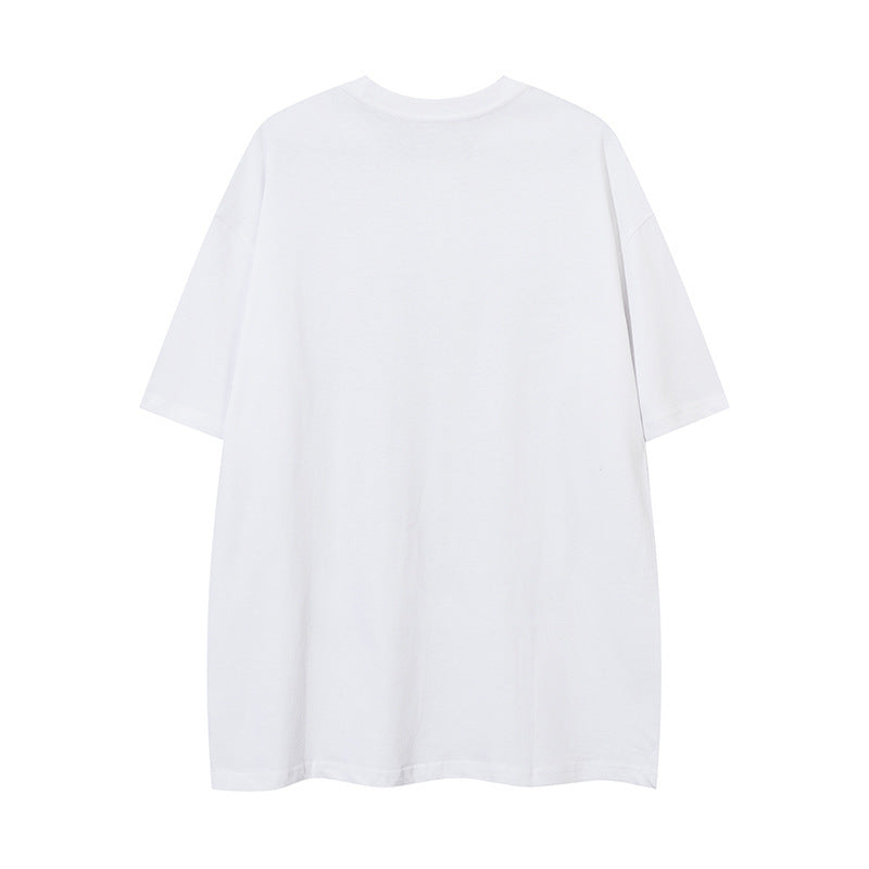 Butterfly And Letters T-shirt Loose Summer Men