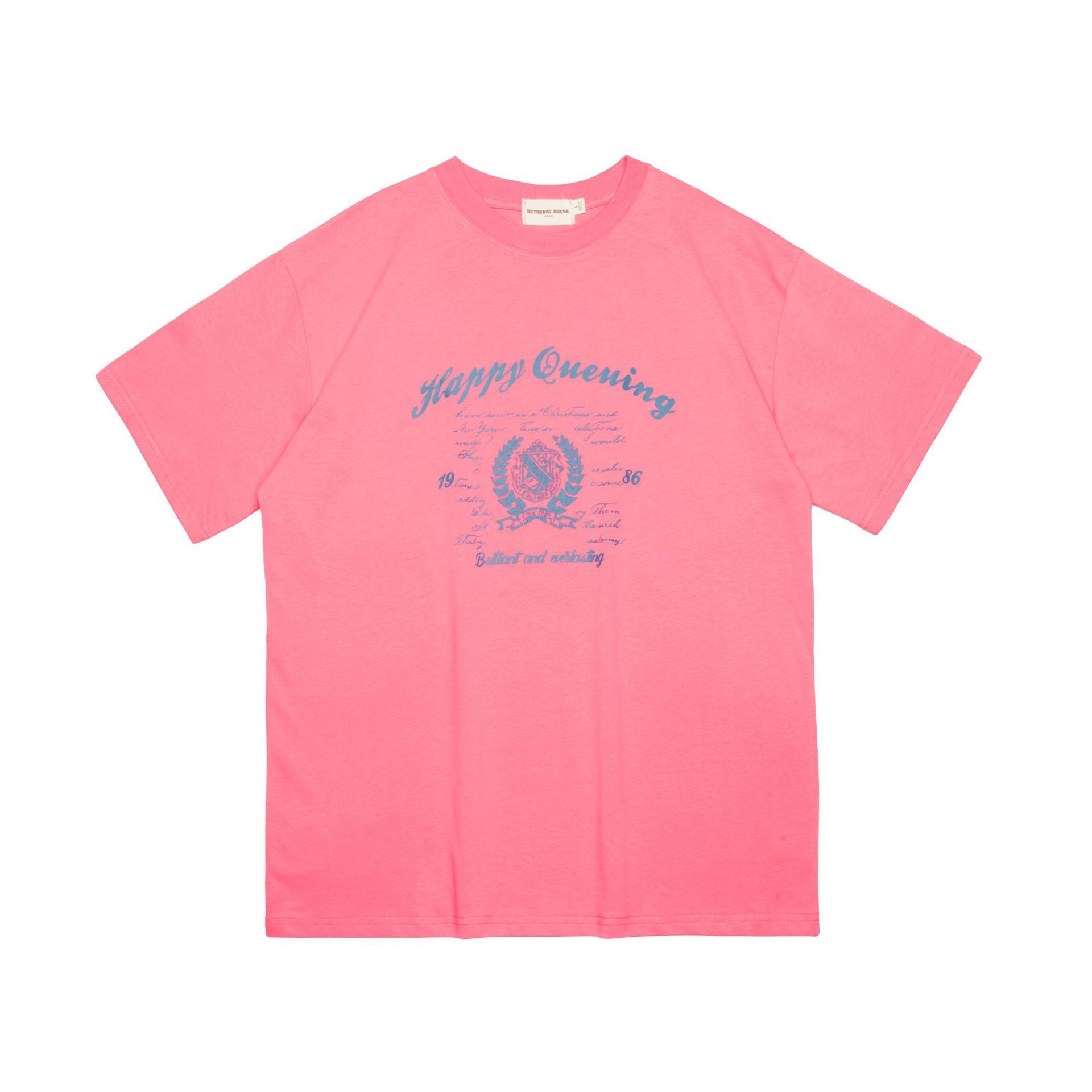 Fashion Letter Print Short-sleeve T-shirt Men