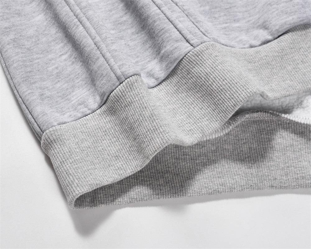 Double Layer Turtleneck Hooded Brushed Hoody