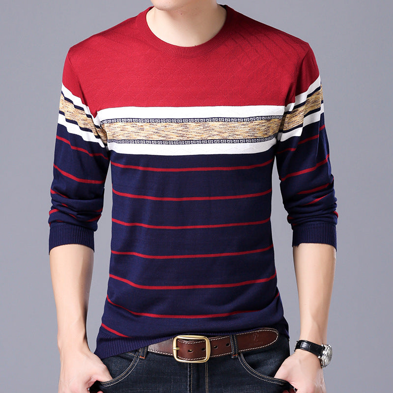 Round neck pullover loose sweater