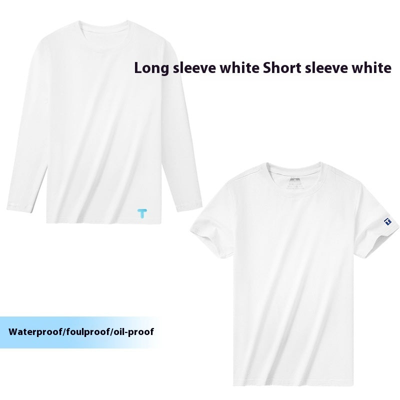 Xinjiang Cotton Solid Color Antifouling T-shirt Men