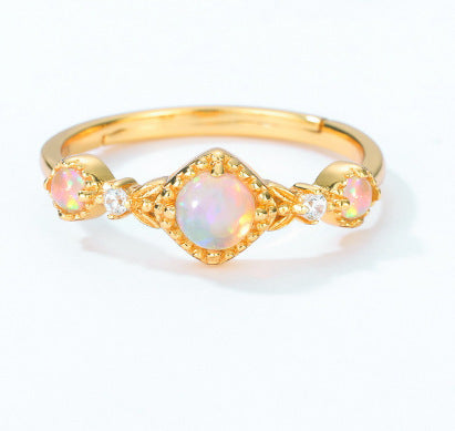 Japanese Style Mild Luxury Classic Hollow Style Ring