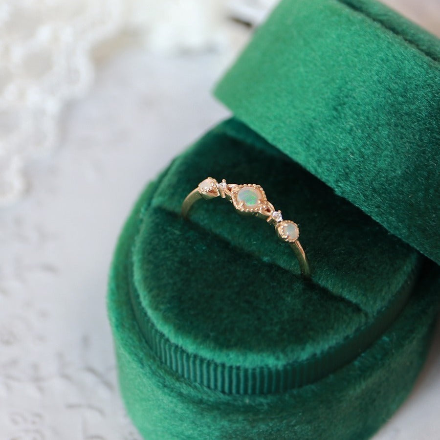 Japanese Style Mild Luxury Classic Hollow Style Ring