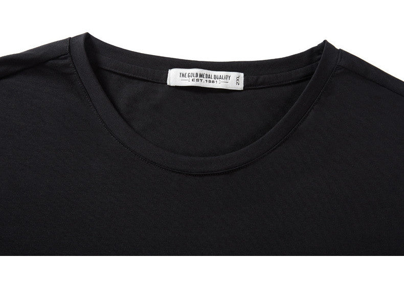 Large Size Fashion Letter Printed T-shirt Men