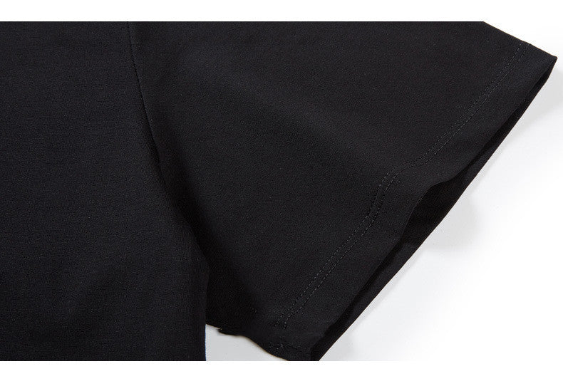 Large Size Fashion Letter Printed T-shirt Men