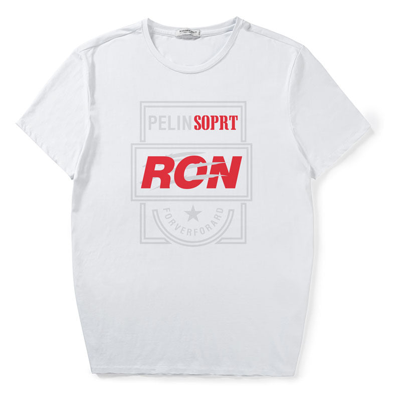 Large Size Fashion Letter Printed T-shirt Men