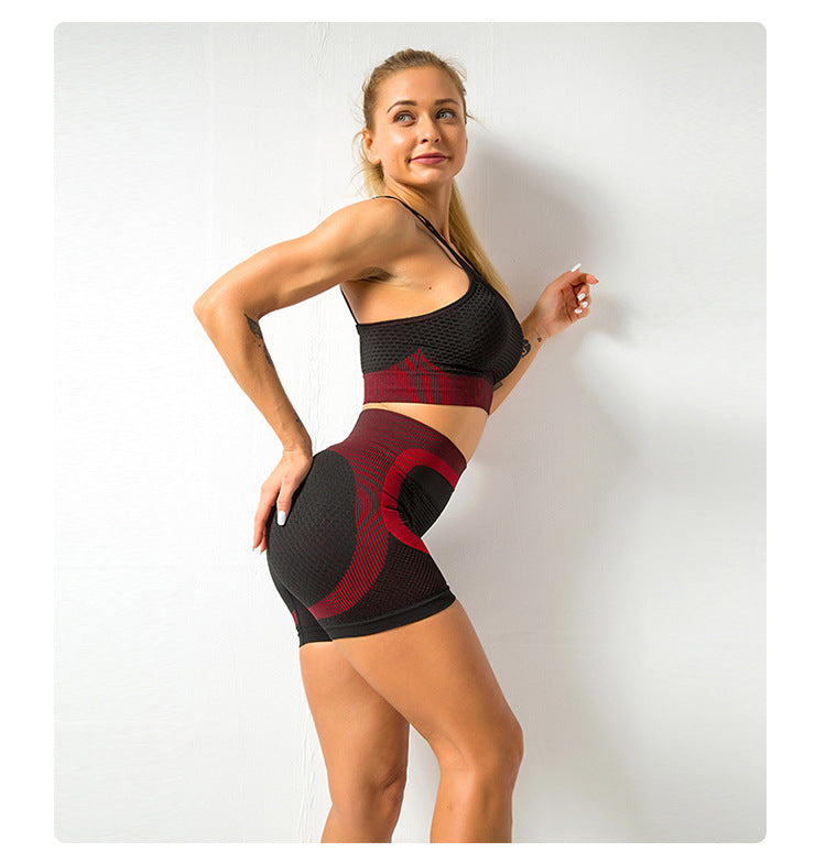 Sports Running Seamless Fitness Bra Set Women