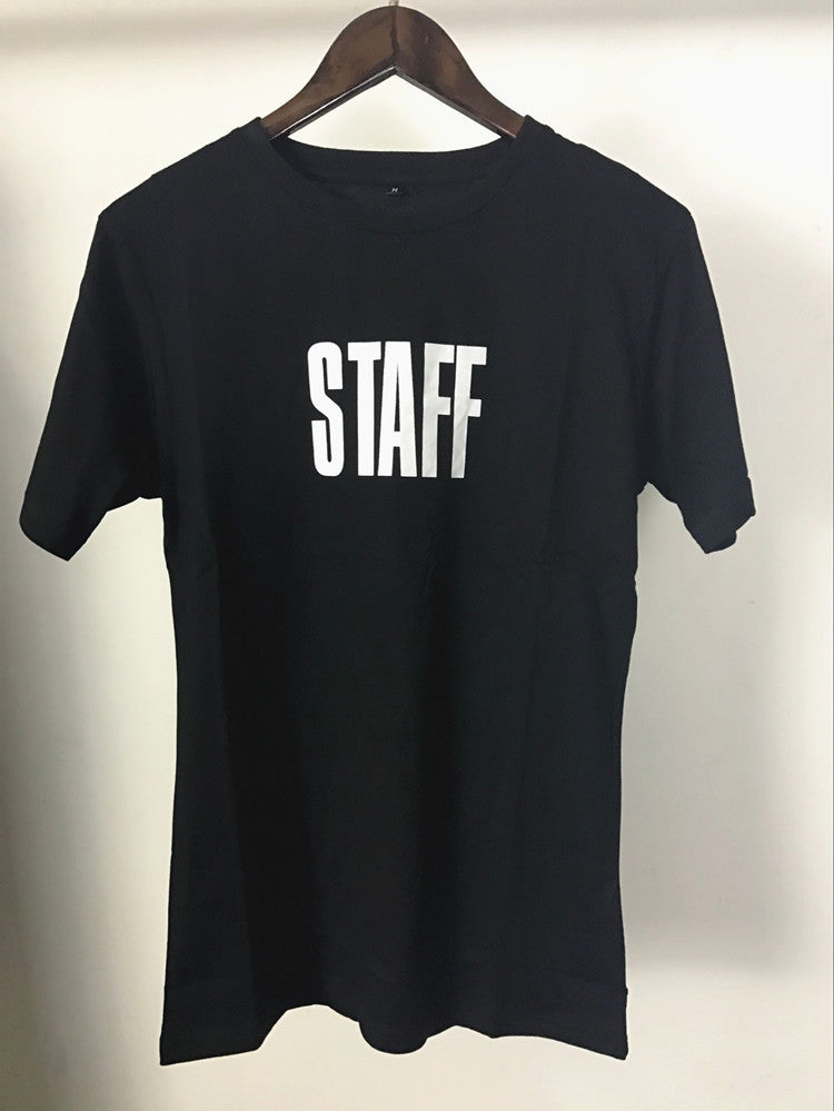 Letter Printing Couple Short-Sleeved T-Shirt Men