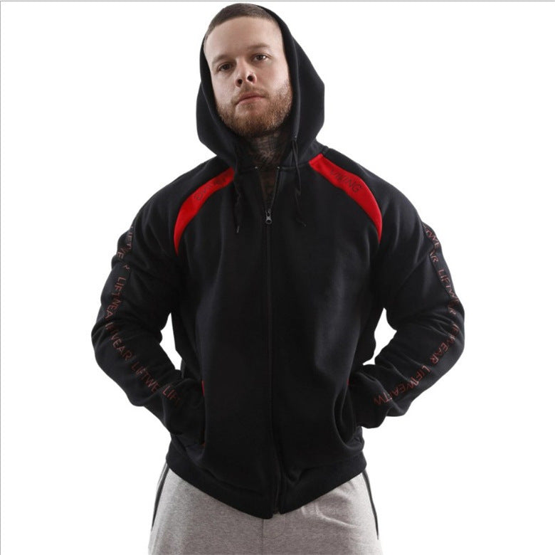 Casual Zipper Hoodie Jacket Men's Top Clothes