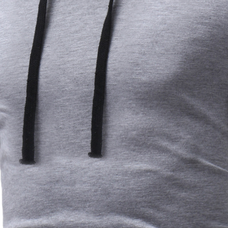 Men's New Pile Collar Men's Casual Slim Long-Sleeved T-Shirt T01