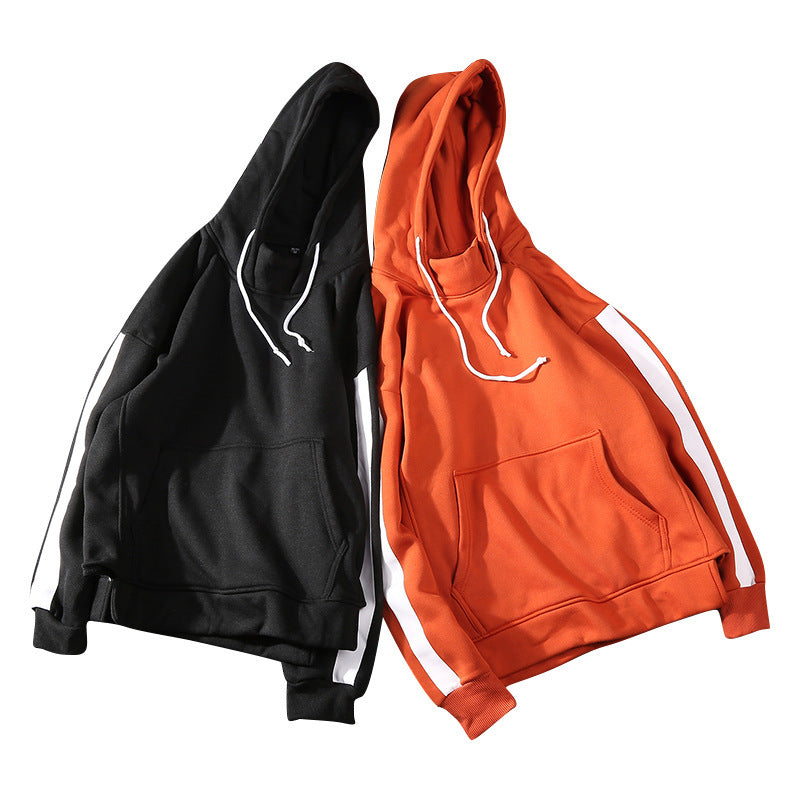 Hooded Printed Long-Sleeved Shirt Youth Sports Casual Sweater Men
