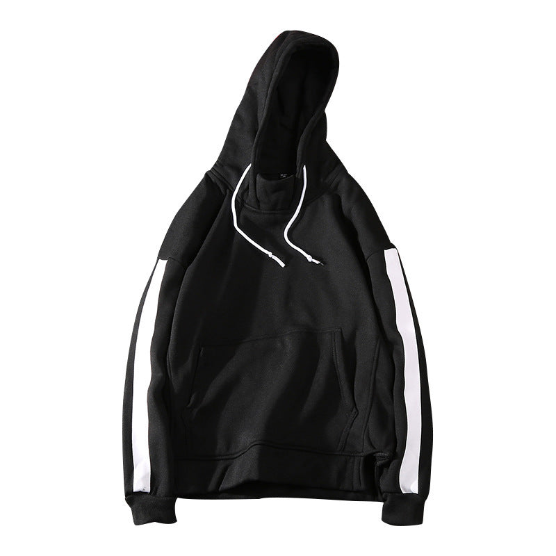 Hooded Printed Long-Sleeved Shirt Youth Sports Casual Sweater Men