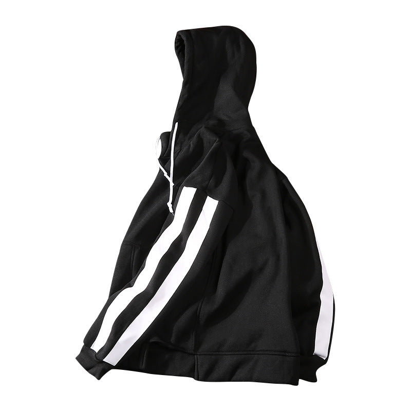 Hooded Printed Long-Sleeved Shirt Youth Sports Casual Sweater Men