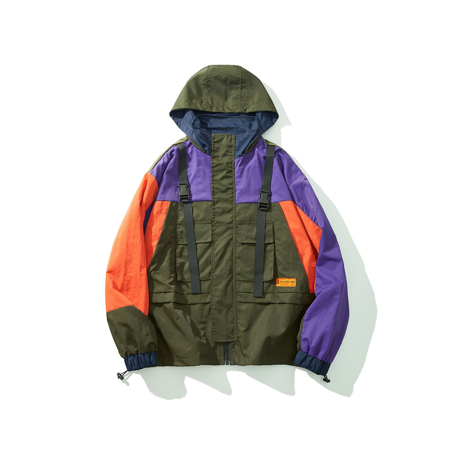 Tooling Color Matching Function Multi-Pocket Casual Couple Jacket