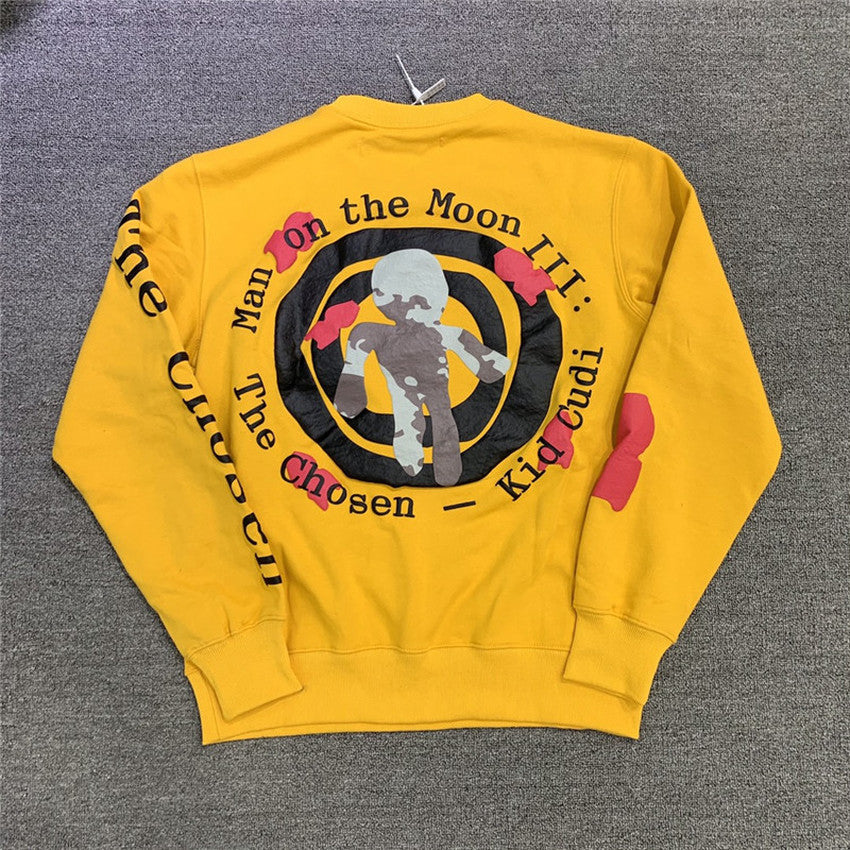 Letter Print Sweater Men And Women Couple Round Neck Jacket