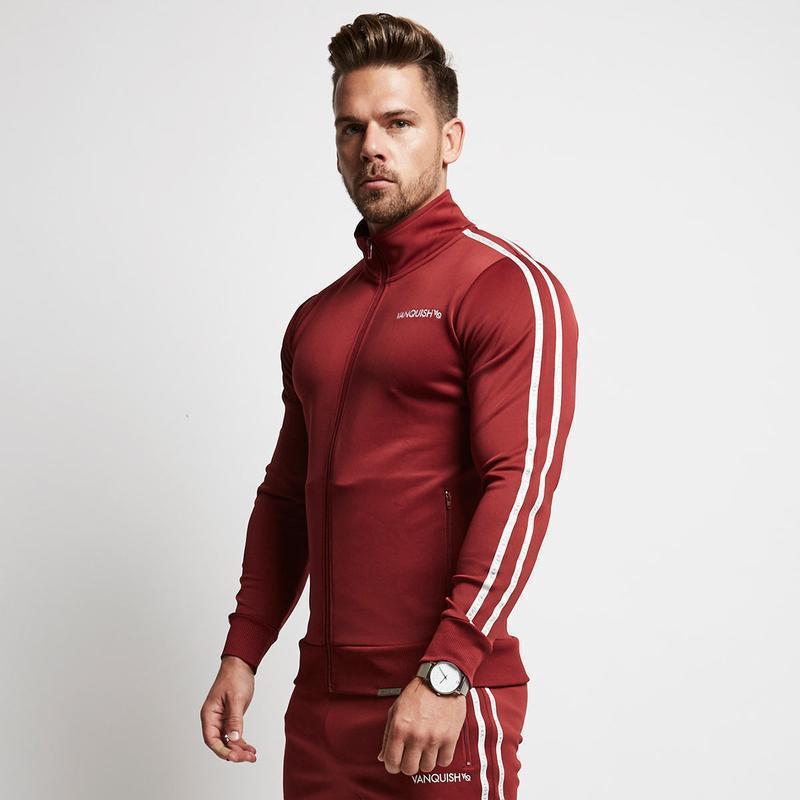 Striped Jacket Slim-fit Running Sports Sweatshirt Men's Sportswear