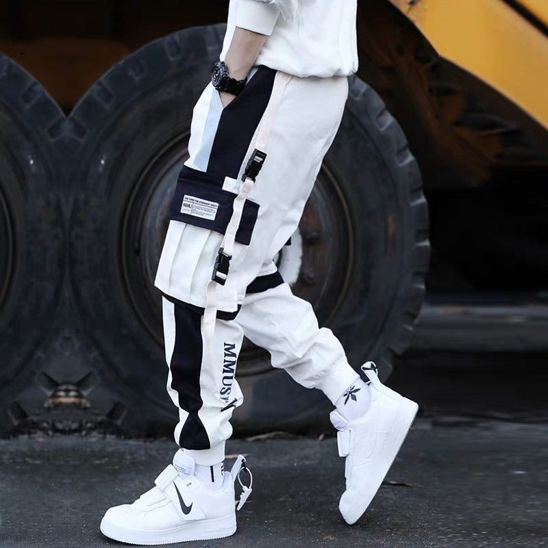 Men's Popular Logo Straight Leg Cargo Loose And Casual