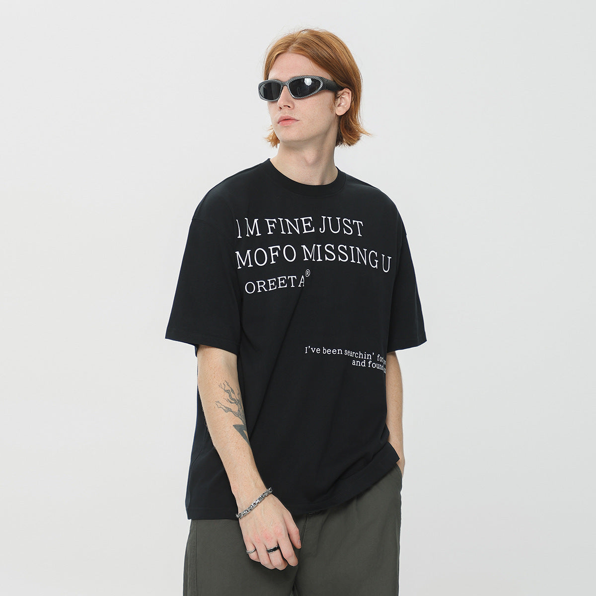 Fashion Offset Printing Cotton T-shirt Men