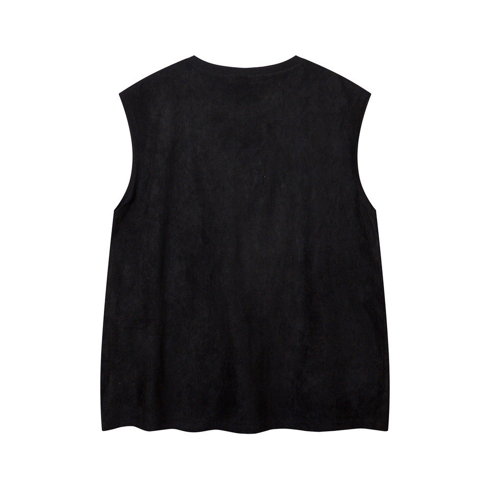 Butterfly Print Waistcoat T-shirt For Men