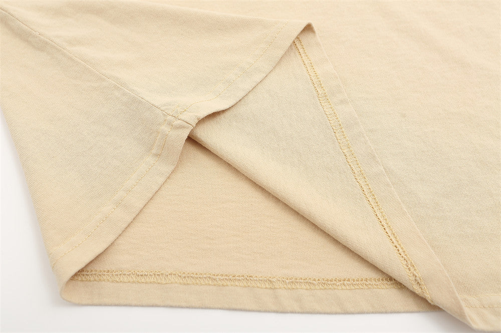 Summer Cotton Short Sleeve T-shirt Men