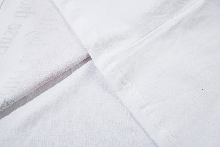 Butterfly And Letters T-shirt Loose Summer Men