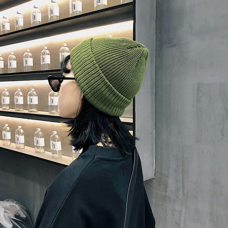 Women's hat winter knit hat outdoor wool hat female winter warm cap