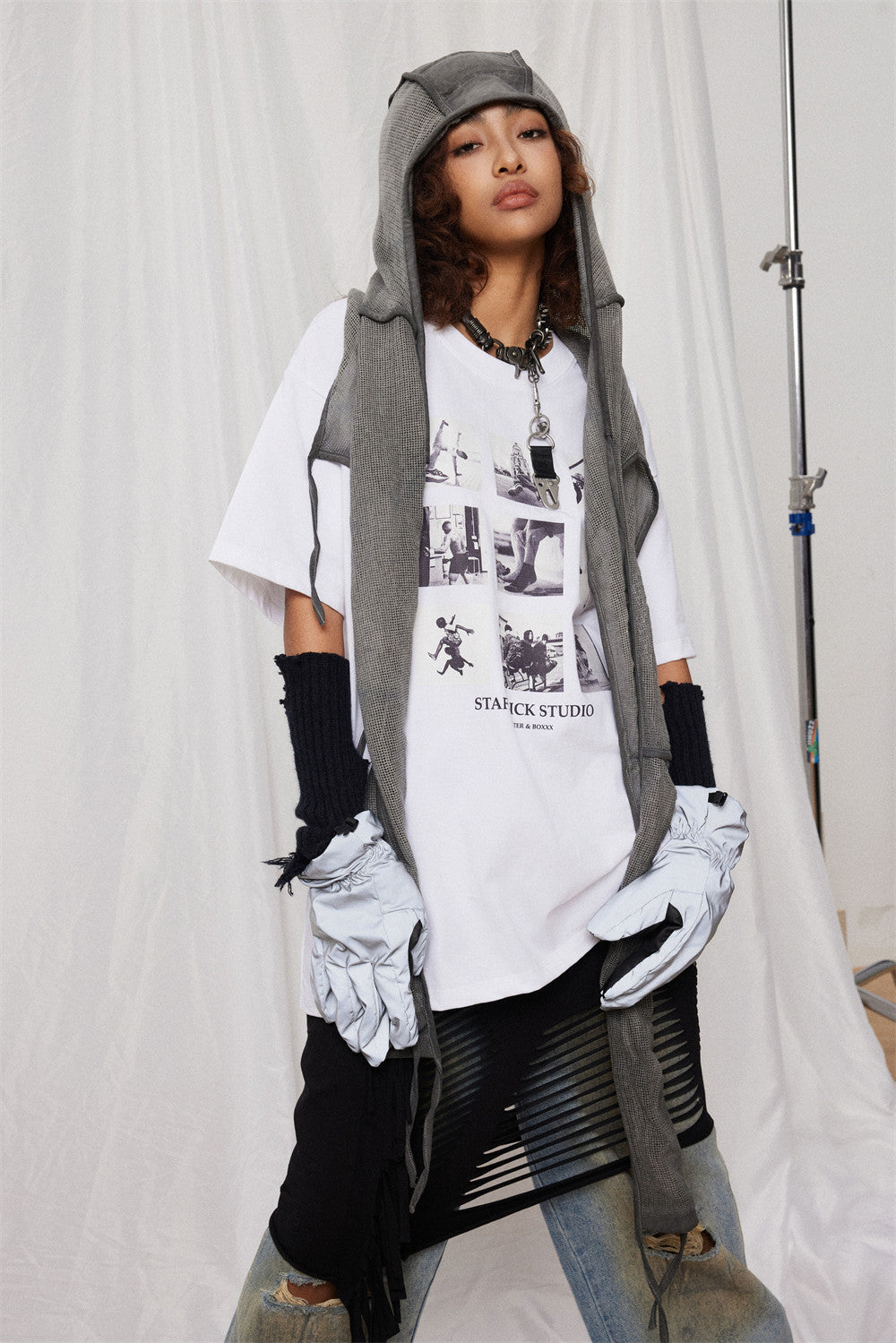 Printed Jiugongge Short-sleeved T-shirt For Men