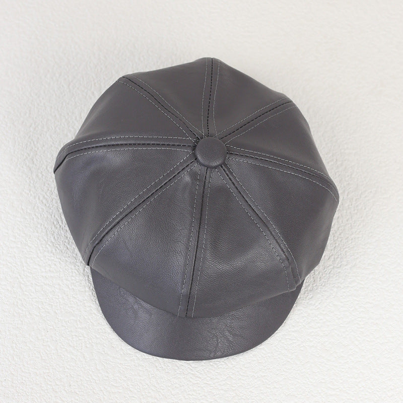 new cute ladies hat outdoor retro creative octagonal hat painter hat