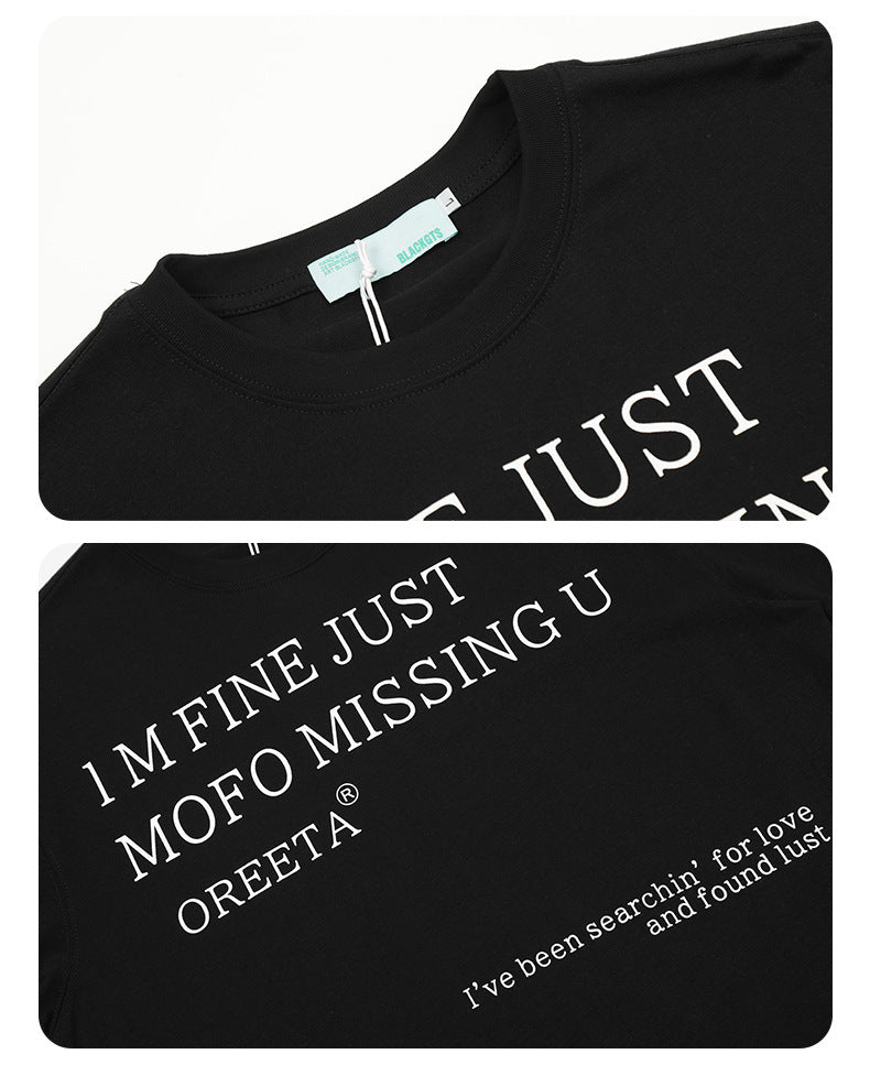 Fashion Offset Printing Cotton T-shirt Men