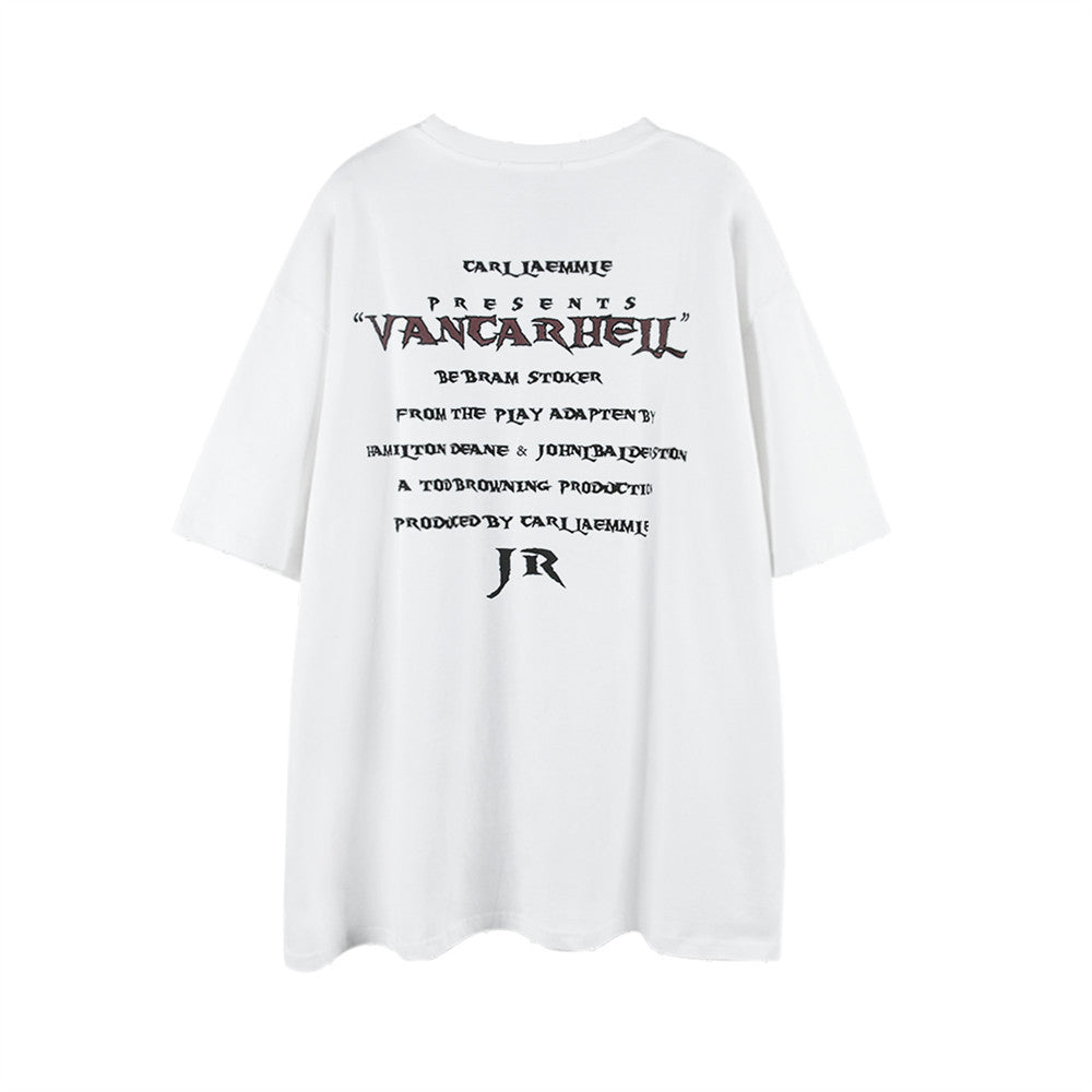 Statue Printed Short-sleeved T-shirt Men