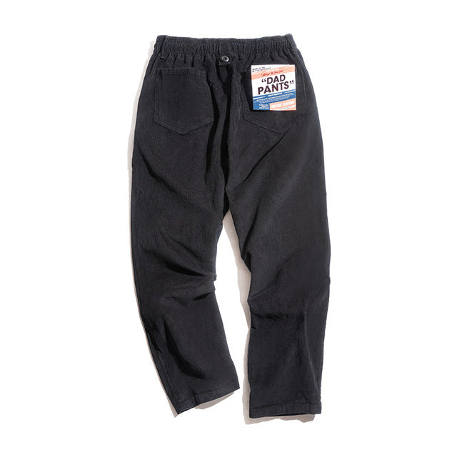 Maden Vintage Brown Corduroy Pants Men Solid Harajuku Straight  Pant Cargo Retro Casual Streetwear Trouser Safari  Bottoms