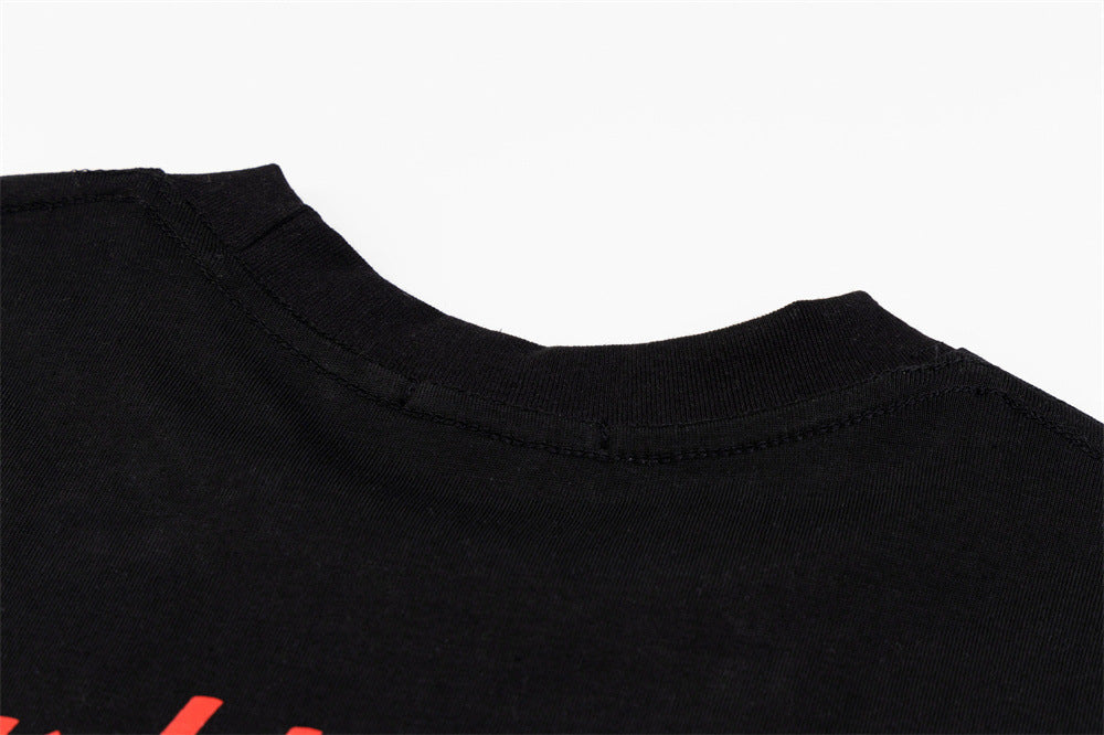 Fashion Letter Heart Printing T-shirt Men