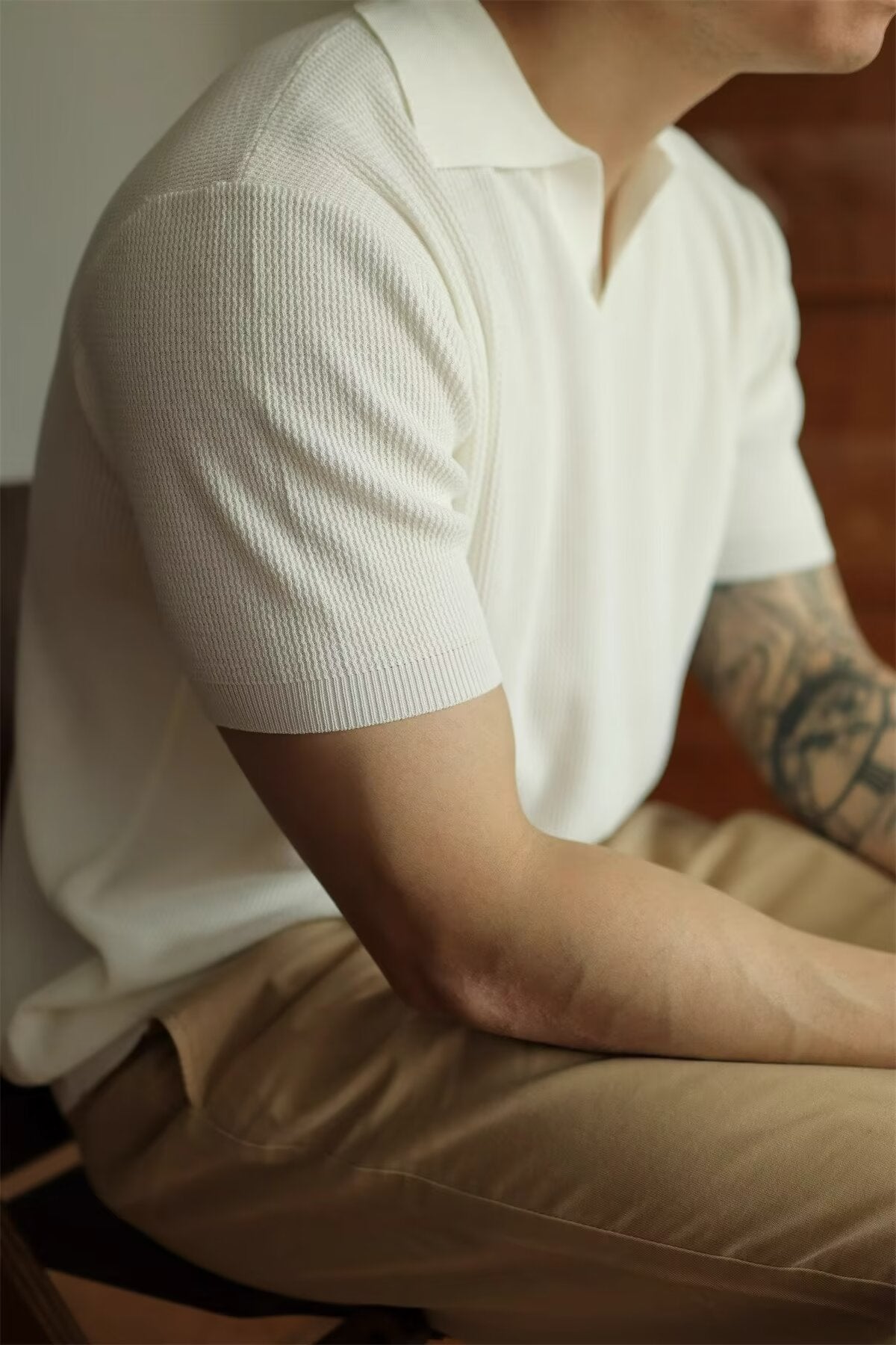 Retro Fashion Minimalism T-shirt Short Sleeve Men