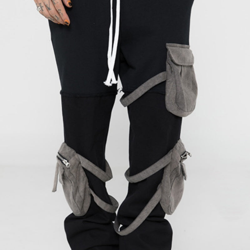American High Street Stitching Camouflage Three-dimensional Multi-pocket Pant