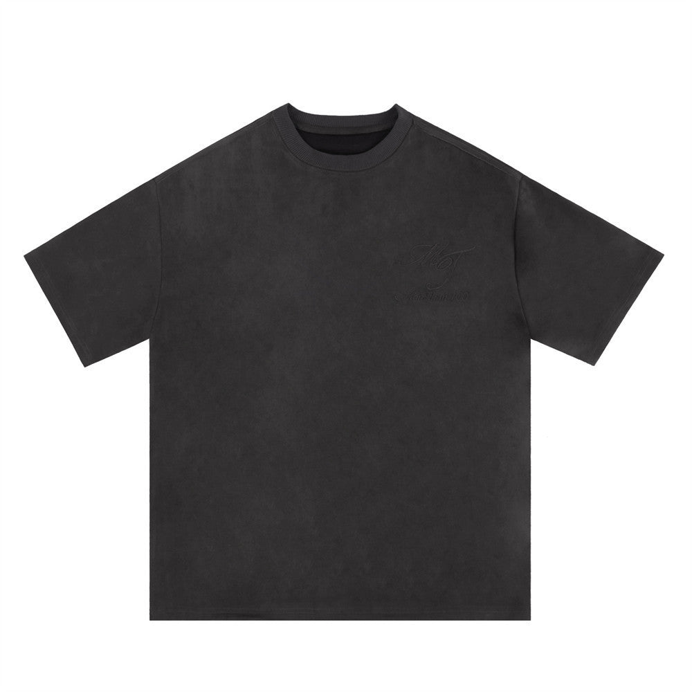 Simple Embroidered Letter T-shirt For Men
