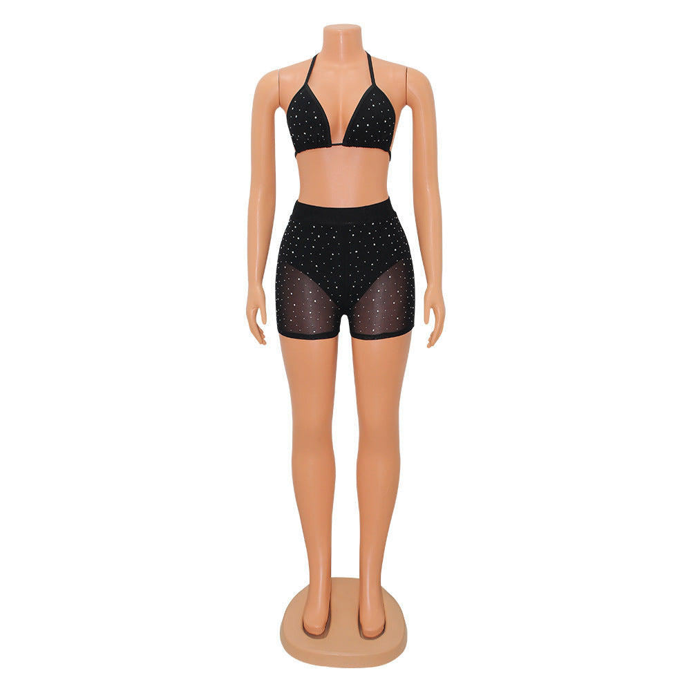 Thin Mesh Two-piece Set For Women
