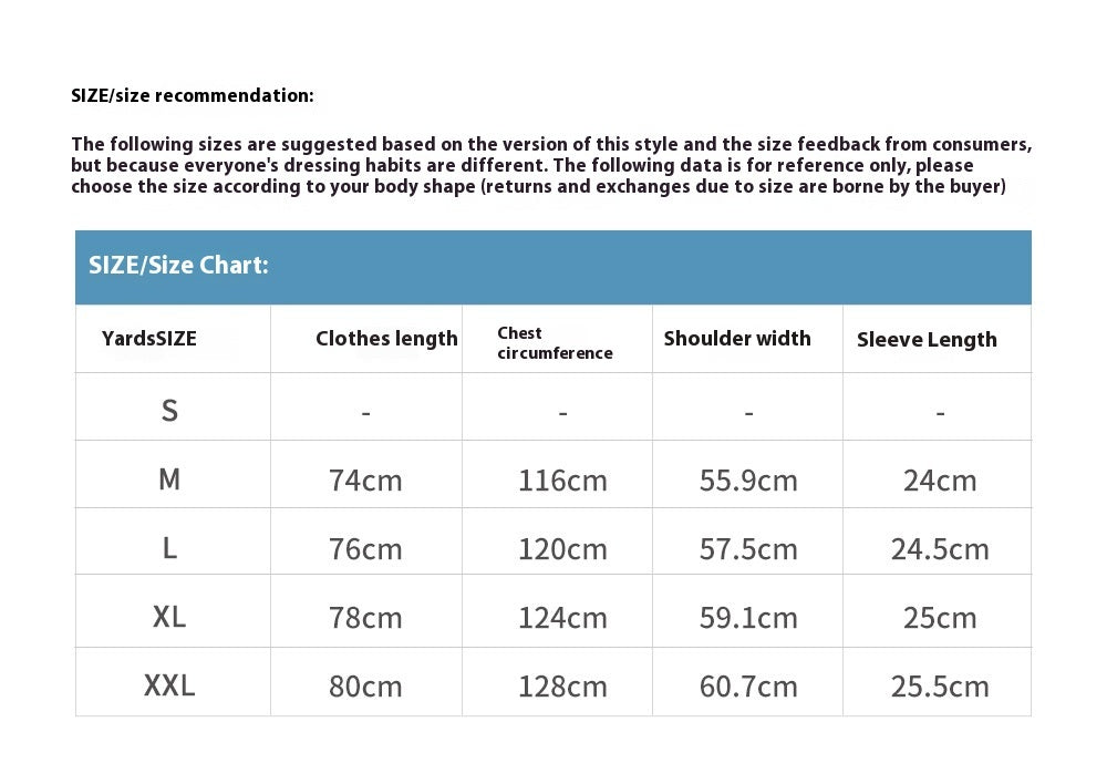 Dark Depressed Short-sleeved T-shirt For Men