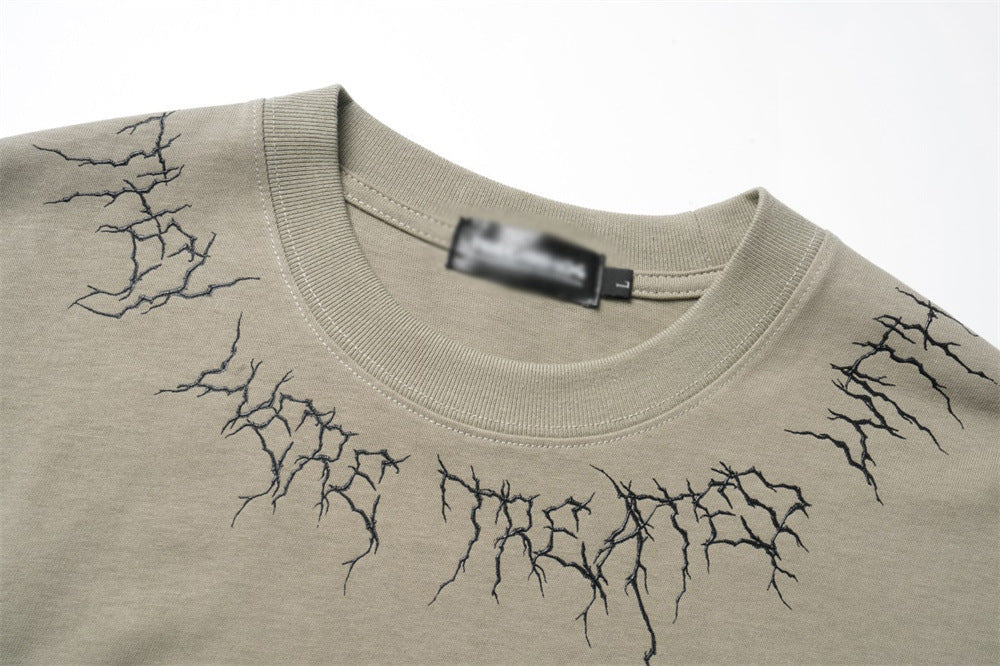 Statue Printed Short-sleeved T-shirt Men