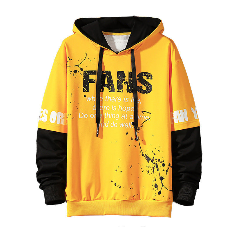 Men's Japanese Youth Personality Sweater Casual Clothes Hooded Jacket