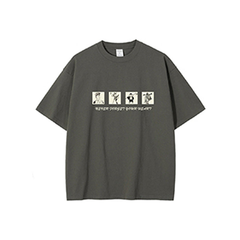 Fashion Summer Cotton Short Sleeve T-shirt Men